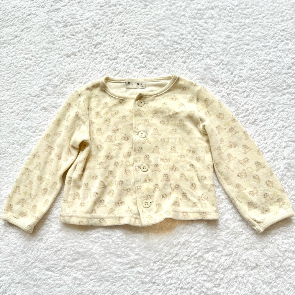 Celine Baby Girls Cardigan Puppy Dog Long Sleeve 80cm 12-18m